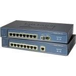 8 10/100 Ethernet ports and 1 10/100/1000 Ethernet port